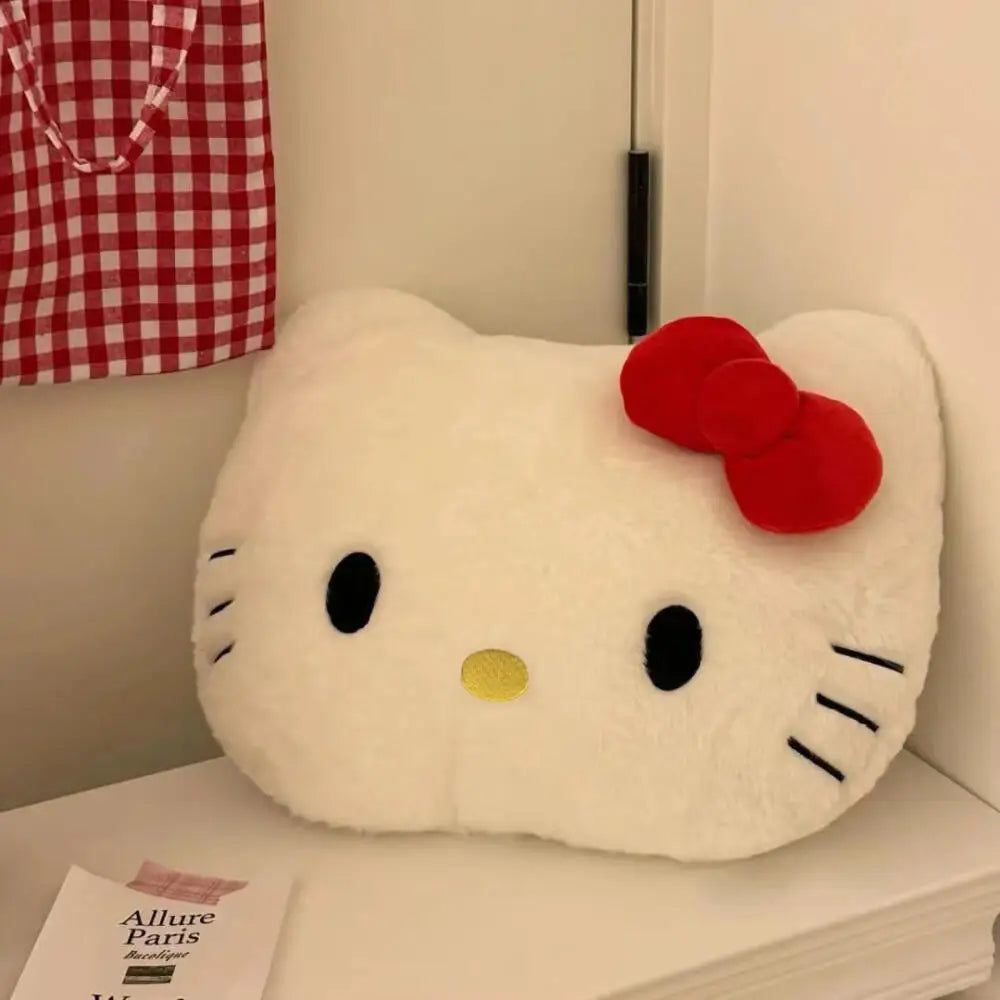 Sanrio Cartoon Hello Kitty Stuffed Bolster Kawaii Kitty Cat Big Head Sofa Bedside Cushion Supple Stuffed Doll Nap Pillow Gifts Sanrio Cartoon Hello Kitty Stuffed Bolster Kawaii Kitty Cat Big Head Sofa Bedside Cushion Supple Stuffed Doll Nap Pillow Gifts